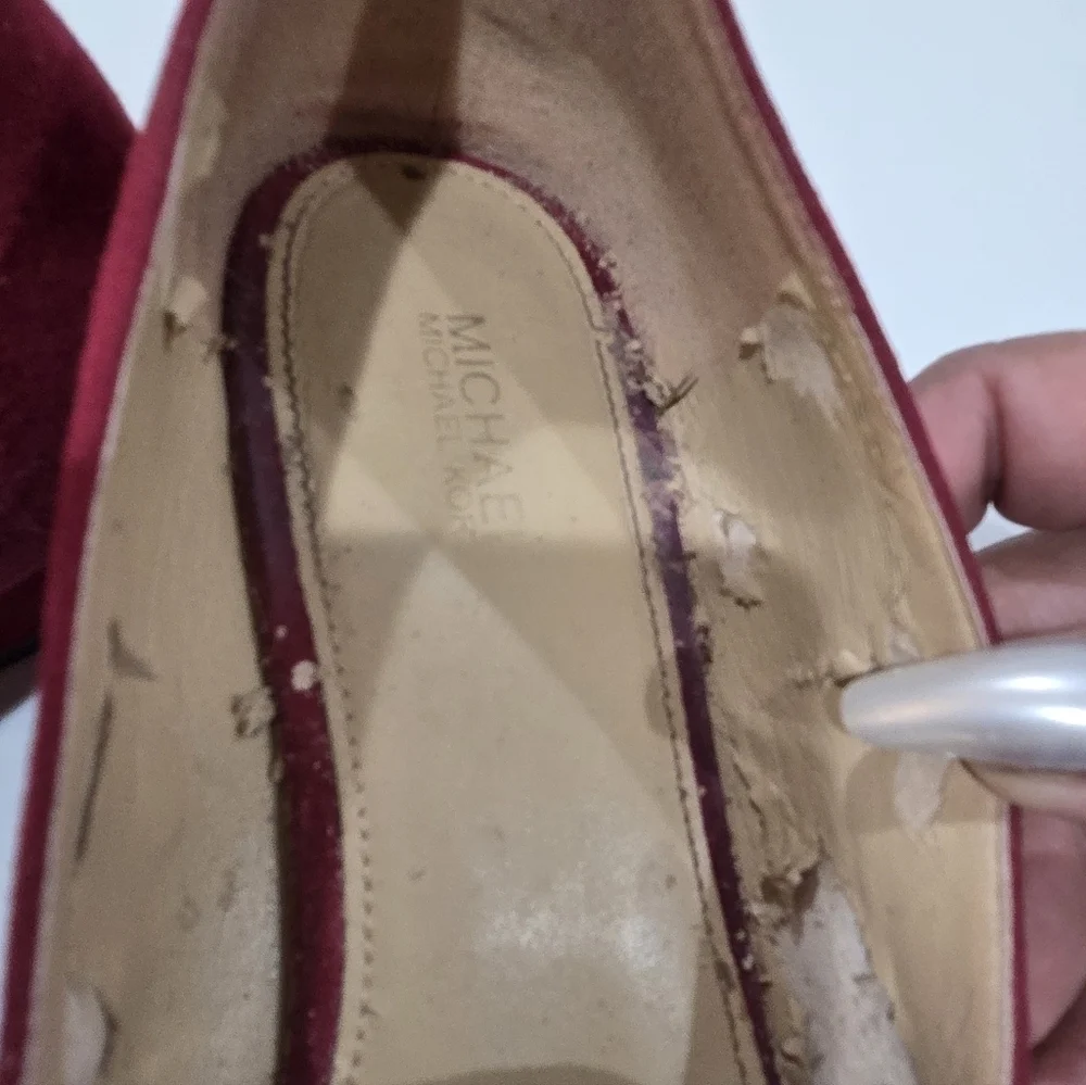 Michael Kors Chic Red Suede Loafers 7.5